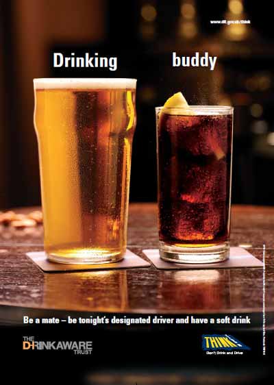 Be tonights designated driver and have a soft drink